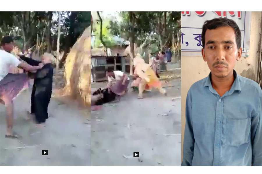 বৃদ্ধ দম্পতিকে নির্যাতনের ভিডিও ভাইরাল, হামলাকারী গ্রেফতার