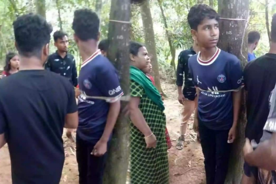 বুড়িচংয়ে ৪৫০ টাকার জন্য স্কুলছাত্রকে গাছে বেঁধে নির্যাতন 