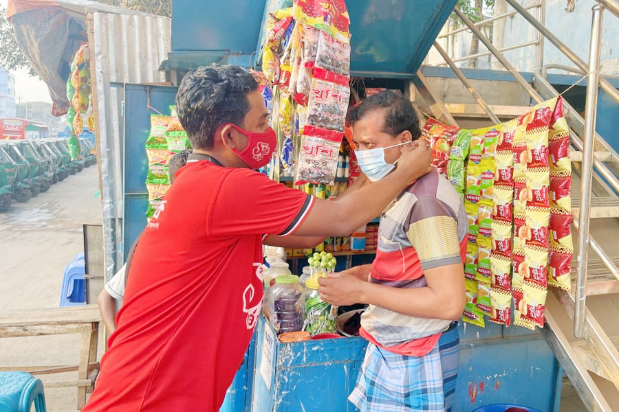 গণসচেতনতা ক্যাম্পেইনের মাধ্যমে করোনা যুদ্ধে নেমেছে ‘সংশপ্তক’