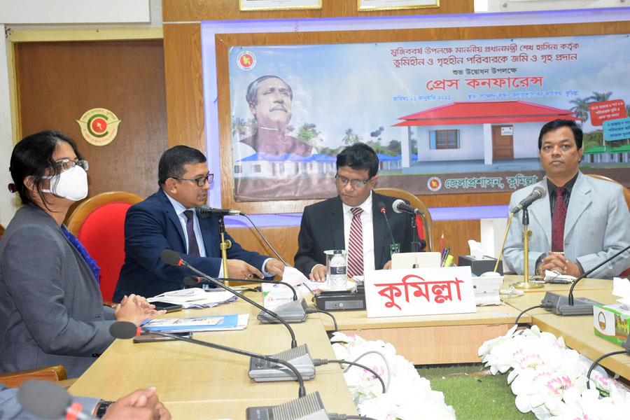প্রধানমন্ত্রীর ভিডিও কনফারেন্সে শনিবার কুমিল্লার ৩৫৯ ভূমি ও গৃহহীন ঘর পাচ্ছেন