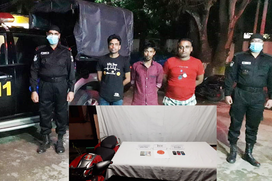 আলেখার চরে ইয়াবাসহ মাদক ব্যবসায়ী নুরুল, রায়হান ও সাইমুন গ্রেফতার