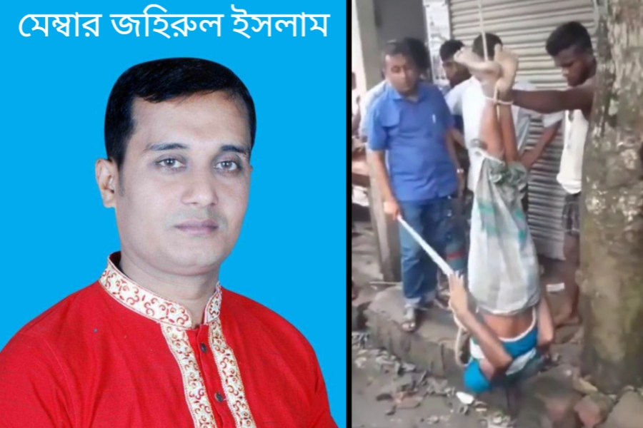 যুবককে ঝুলিয়ে পেটানো ইউপি সদস্য জহিরুল পুলিশের হাতে আটক