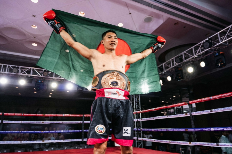 এবিএফ  ইন্টারকন্টিনেন্টাল চ্যাম্পিয়নশিপ জিতে নিলেন বাংলাদেশের সুরো কৃষ্ণ চাকমা